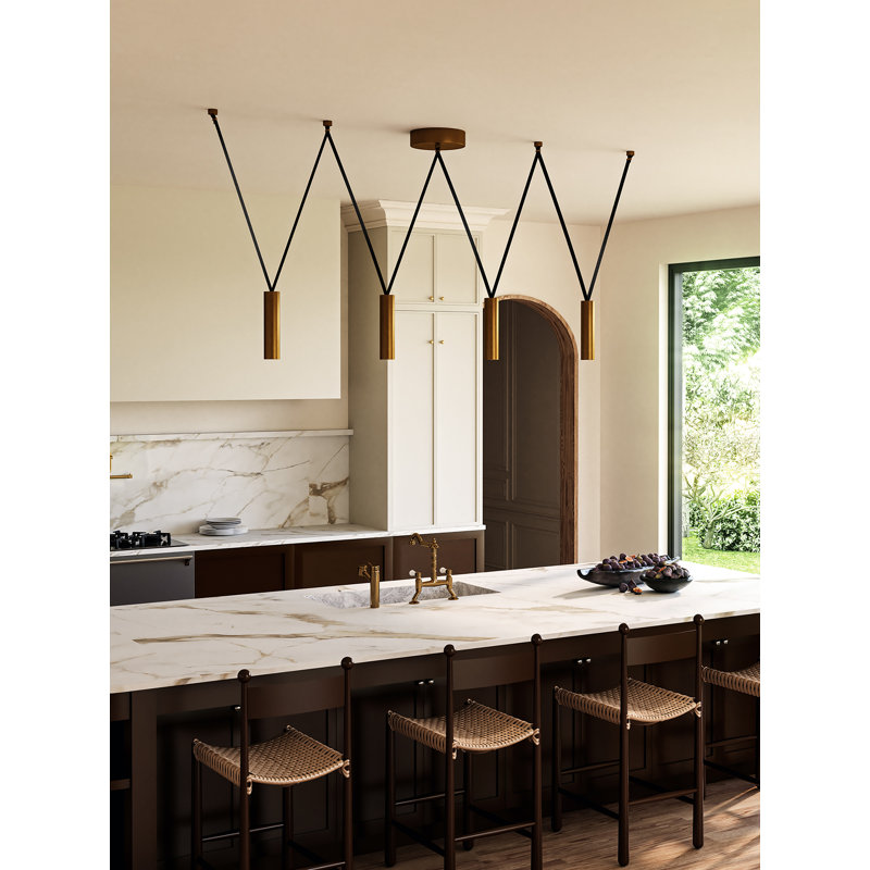 Mason 4 - Light LED Pendant, Urban Bronze