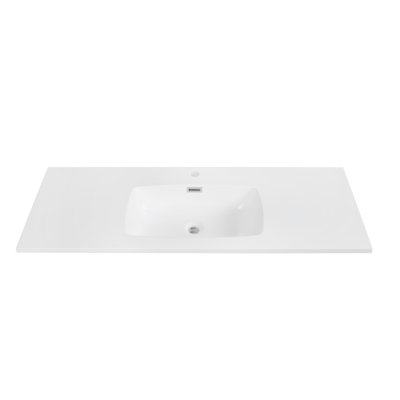 47.2" Solid Surface Resin Streamline Vanity Top