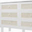 Lit escamotable double avec rangement caché et motif tissé moderne, blanc-258397021-258397022