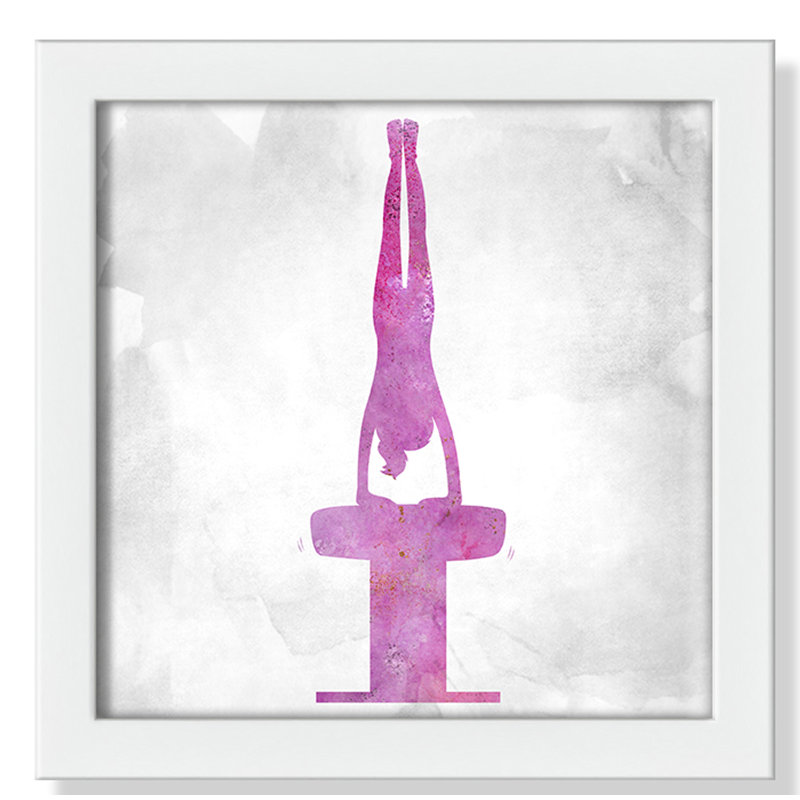 Gymnastique 1, H 17 po x l 17 po x P 1,19 po, Encadré de boîte blanc