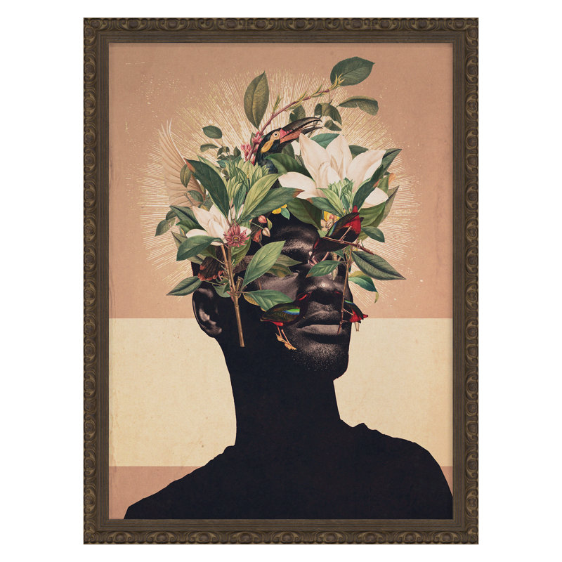 «Birds Are My Real Origin» par Moth, Frank, H 28 po x l 21 po, Doré