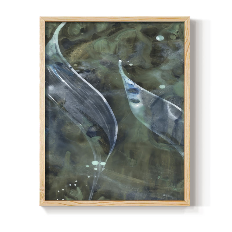 Beginning in the Great Deep I Framed Print - Solid Wood, Natural Framed, 11" H x 9" W