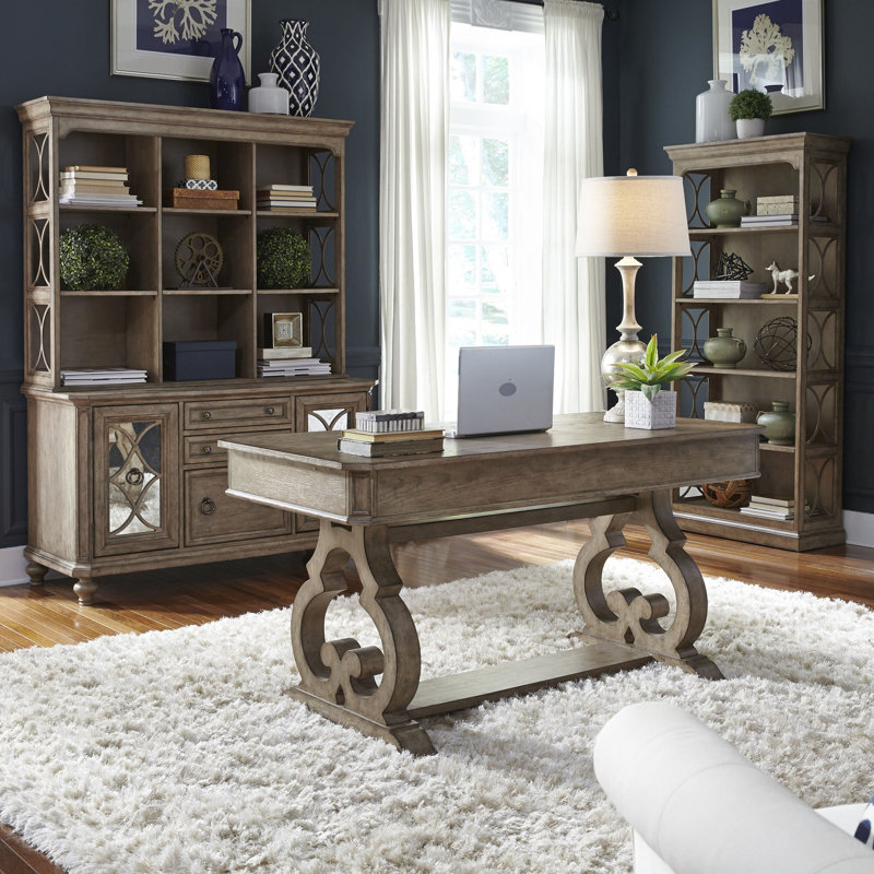 Abana 3 Piece Writing Desk Office Set w/ Hutch