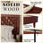 Solid Rubber Wood Dark Walnut Bedframe No Box Spring Needed,800lbs Capacity-874235152-874235154