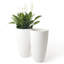 Pot à fleurs rond avec plateau Nova l 12 po-777671223-777671179-671843974