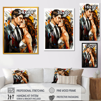 Abstract Couple Mosaic Portrait