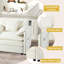 Canapé-lit modulaire surdimensionné à siège profond avec 3 repose-pieds et coussins moelleux-717544549