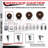 High Temp Glass Filled Nylon Swivel Bolt Hole Caster Set with Brake