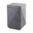 Adrian Modern 21" Durable All-Weather Polyresin Outdoor Accent Side Table & Patio Stool, Geometric Fluted Gray Terrazzo Finish-346736568