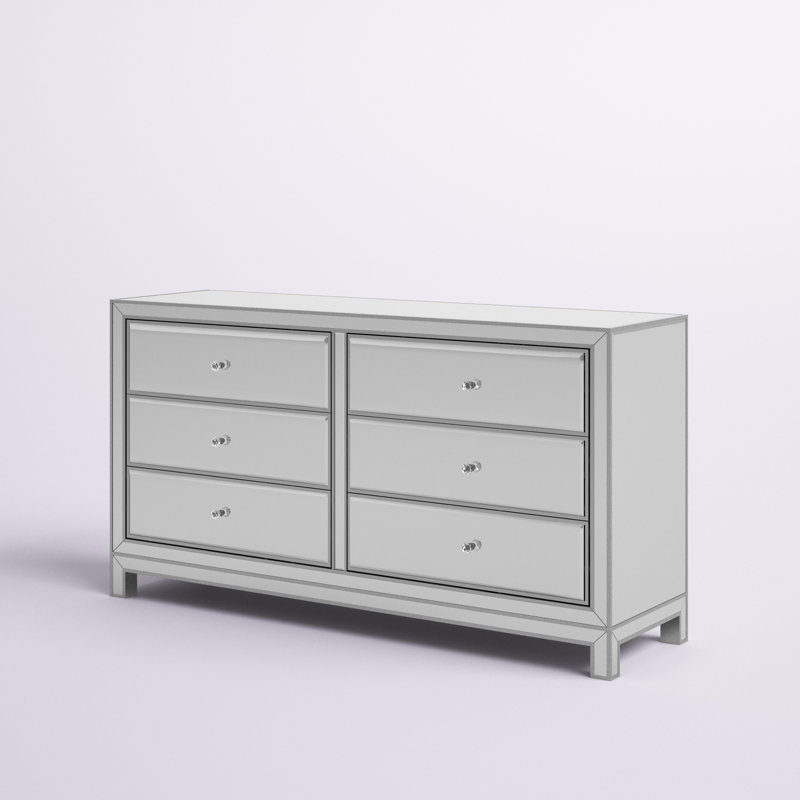 Fairgrove 60'' W 6-Drawer Glam Double Dresser