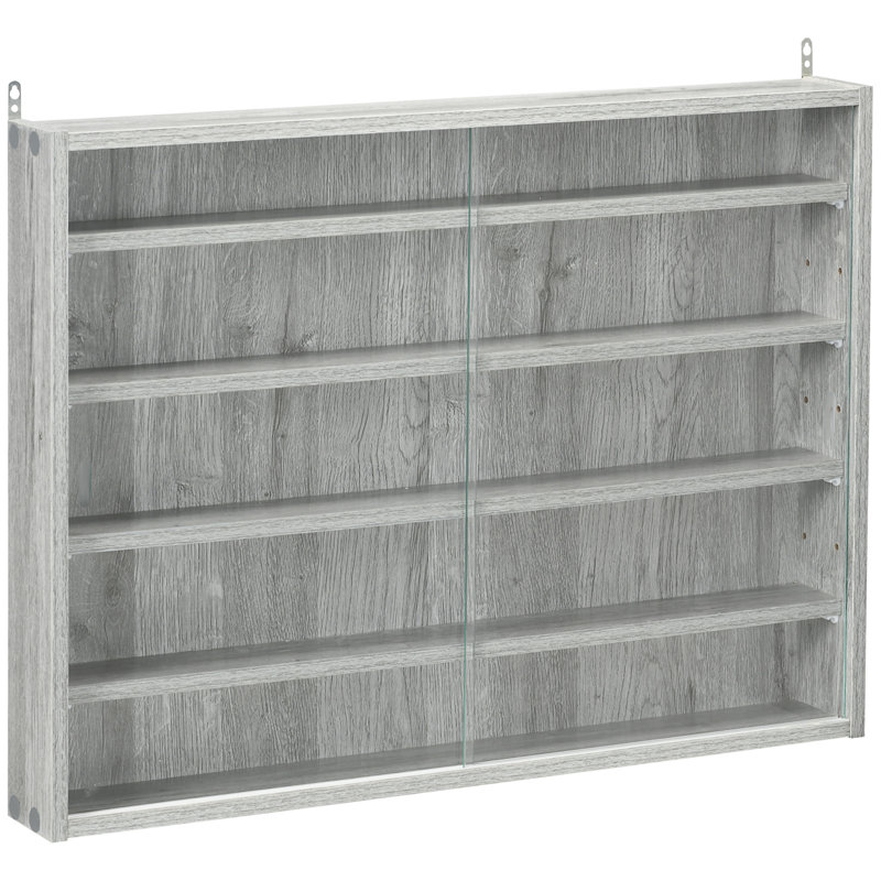 5-Tier Display Cabinet, Gray