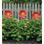 Piquet de jardin en métal à texture de fleur avec finition thermolaquée et roulement à billes durable-125844650