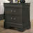1Pc Nightstand Gray Louis Philippe Solid Wood English Dovetail Construction-1460435625