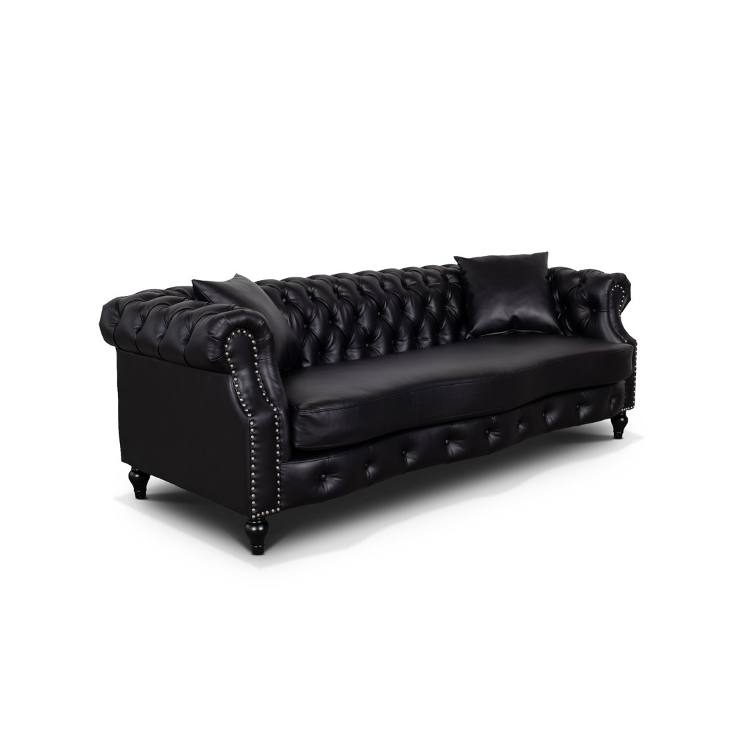 3-Sitzer Sofa Mogadore aus Kunstleder