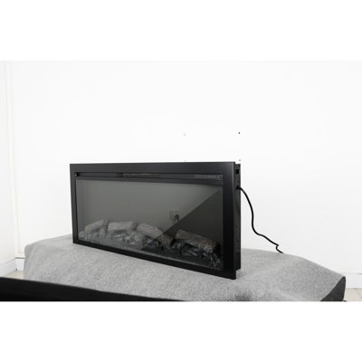 Recessed Electric Fireplace 44", Remote Control, Flame Effect, 1400W Heat, 5000 /H, Touch Button, Vent 44 Inch In Wall, Remote, Flame, Heat Output, 64F - 82F Temperature Control