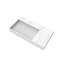 Lavabo de salle de bain mural rectangulaire 36 "avec lavabo gauche et comptoir Juniper - blanc marbre, avec trou pour robinet-1291249862-1237859950