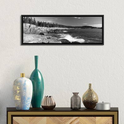 «Waves Breaking on Rocks at the Coast, Acadia National Park, péninsule de Schoodic, Maine, États-Unis», reproduction de photo sur toile