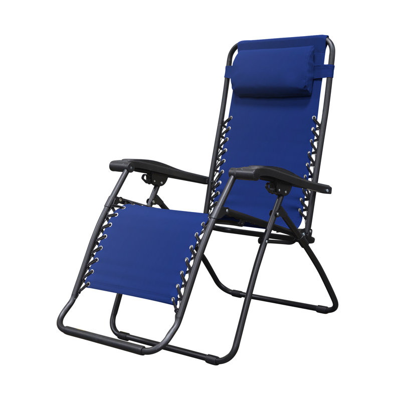 Kelli Folding Zero Gravity Chair, Blue