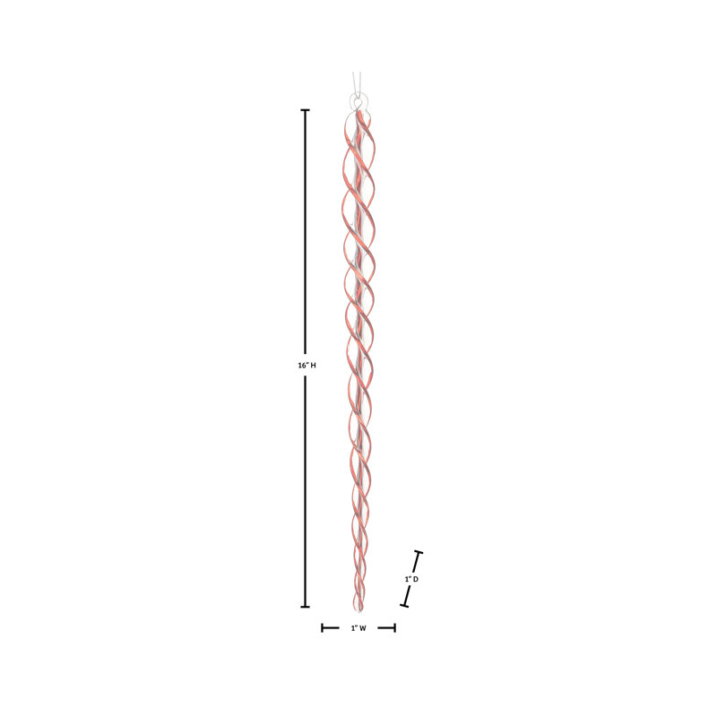 Ornement en verre 16 po