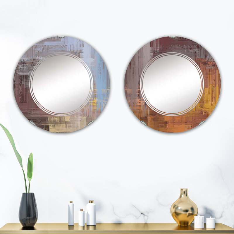 Ensemble de 2 miroirs sans cadre
