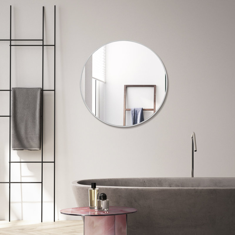 Miroir de salle de bain mural Lundys, 24 po x 24 po, Or