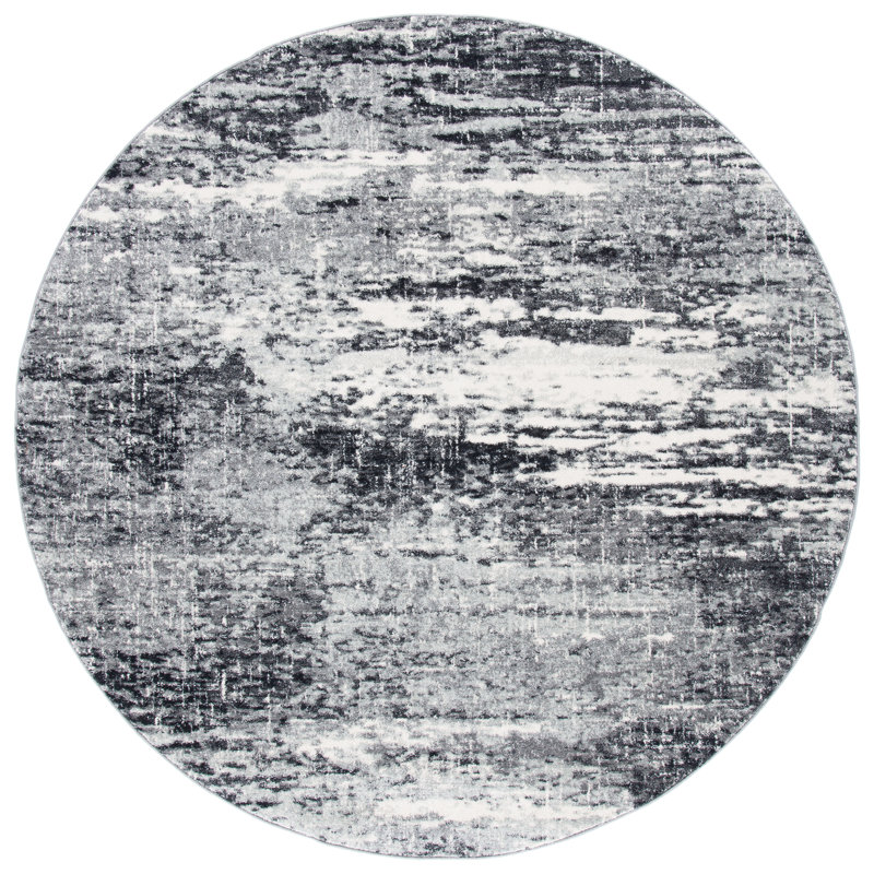 Tapis abstrait Acadian Performance, Rond 5 pi 3 po