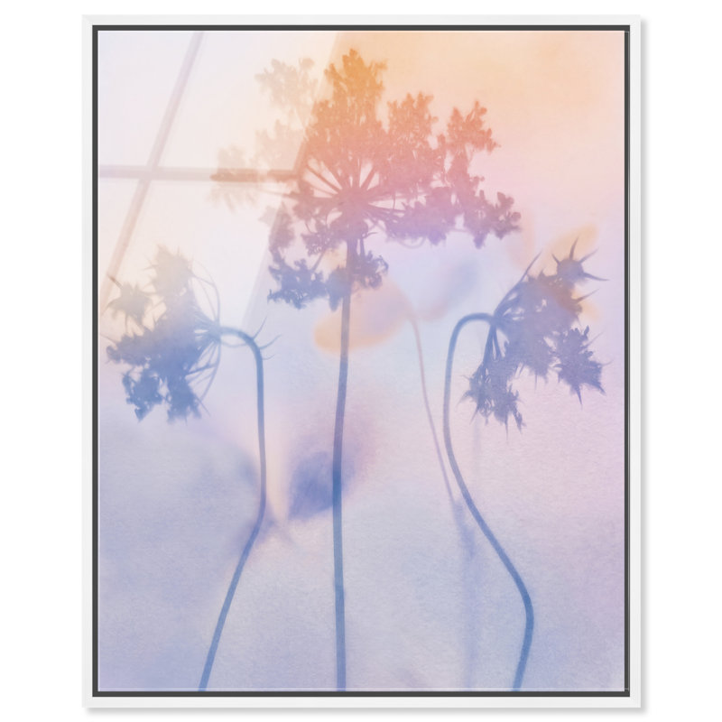 Lavender Shadows Print, 17"H x 21"W, White Floater Frame