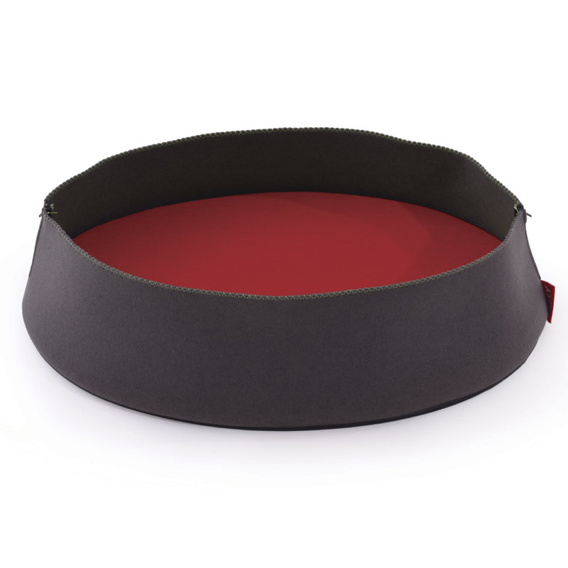 Orthopedic Microfibre Pet Bed, Red