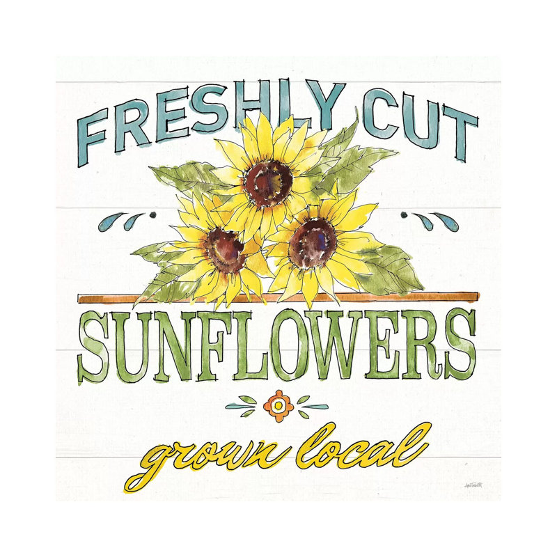Sunflower Fields III by Anne Tavoletti - Wrapped Canvas Print, 45.72 cm H x 45.72 cm W