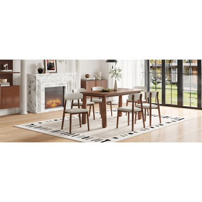 Solid Wood Dining Chairs Set of 2