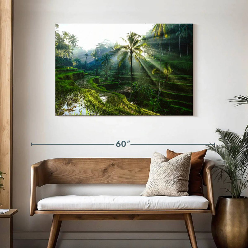 Rizières en terrasses Alvord Bali, H 30 po x l 45 po