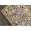 Tapis de couleur caillou moderne en laine vert olive, bleu, brun chocolat et rose rose touffeté à la main Ailey-87027556