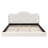 King Size Upholstered Platform Bed, Beige