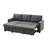 Yosef Upholstered L-Shaped Sectional Reversible-704676660