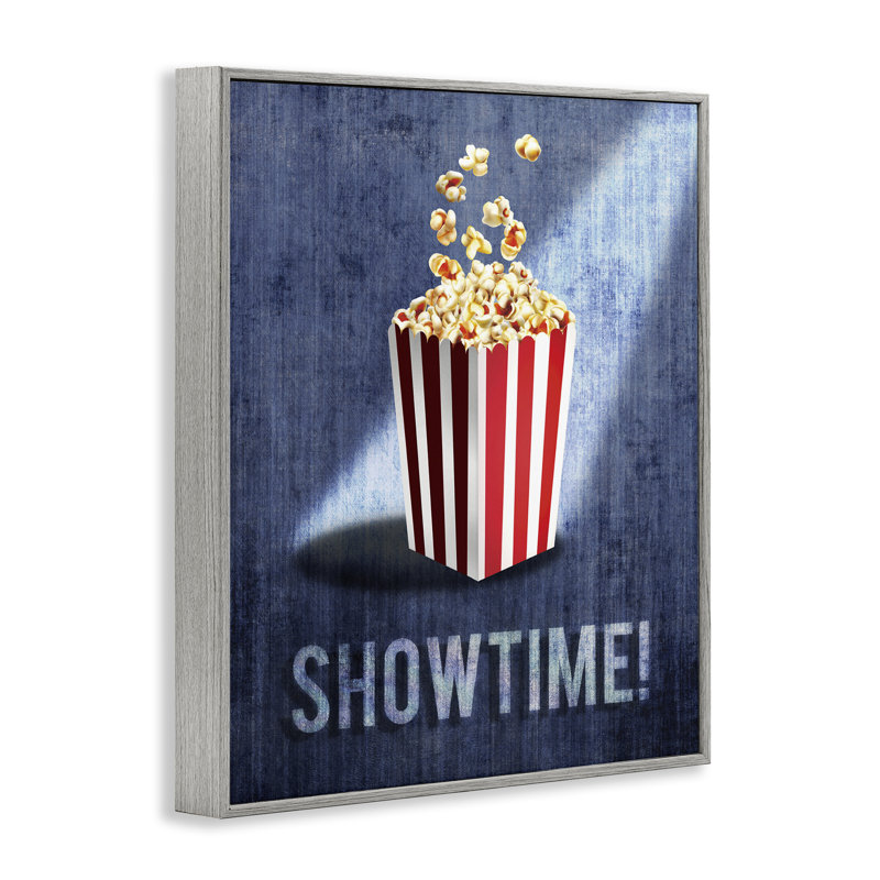 «Showtime Movie Night Popcorn Giclee Art», conception par Susan Arnot, H 14 po x l 11 po, Estampe numérique Farmhouse