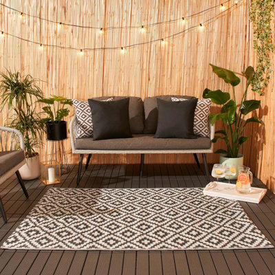Machine Braided 160cm X 160cm Indoor / Outdoor Area Rug