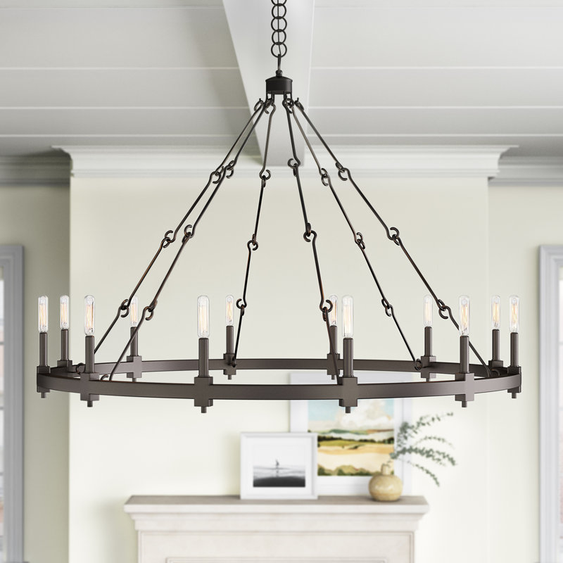 Lustre 12 lumières façon bougie