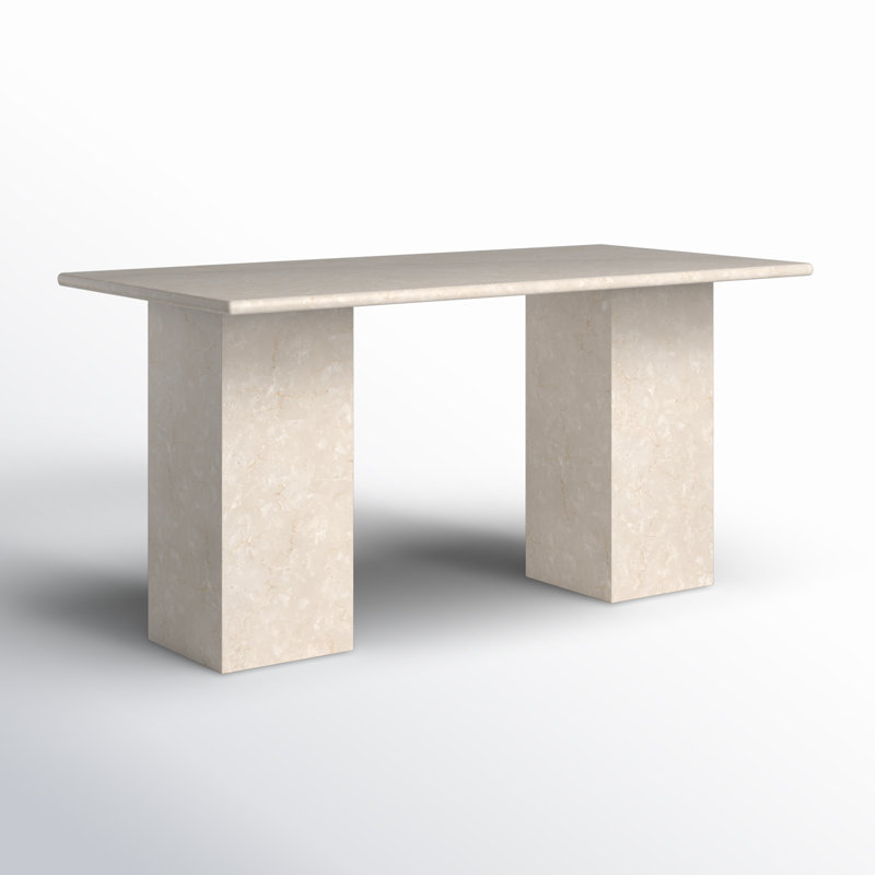 Arum Marble Writing Desk, Cream