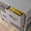 Steck Fully Assembled 4 Fabric Drawer 54cm W Double Dresser Chest