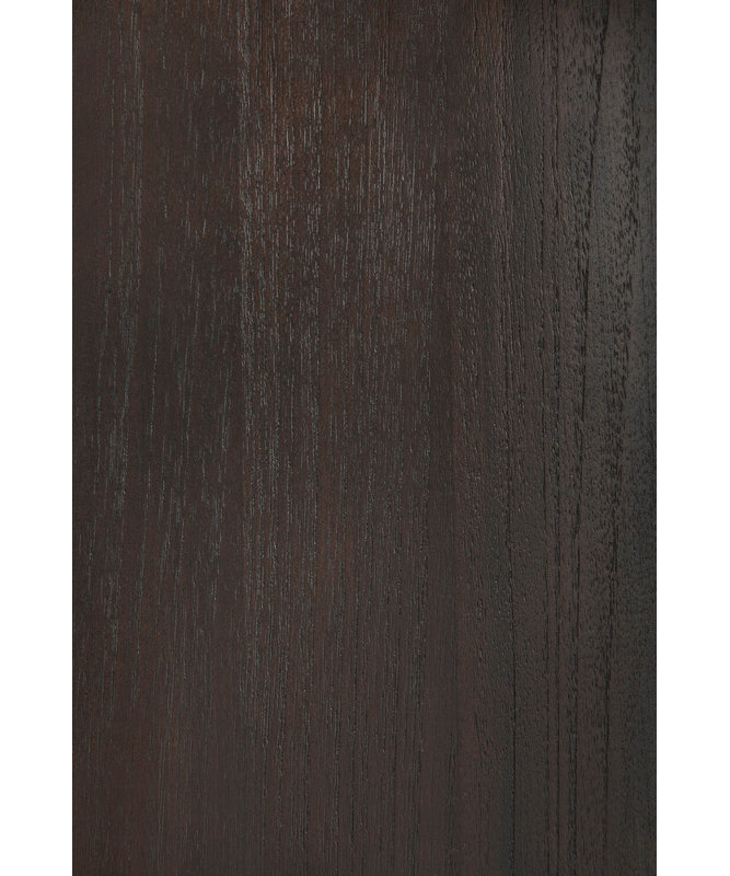 Geometric 82.5'' W Solid Wood Console Table, Dark Brown