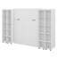 Lit escamotable mural Murphy avec portes de rangement-187043817