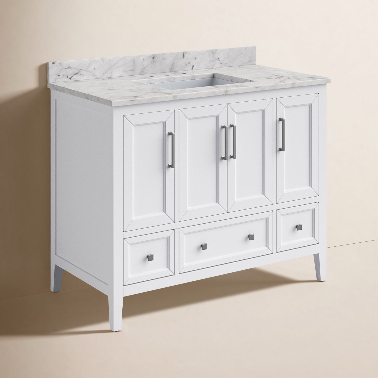 Murrieta 43'' Single Bathroom Vanity, White
