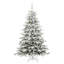 Artificial Hinged Christmas Tree White PE and PVC-947364862