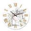 Bouteille de parfum et bouquet de fleurs II - Horloge murale traditionnelle-60281741