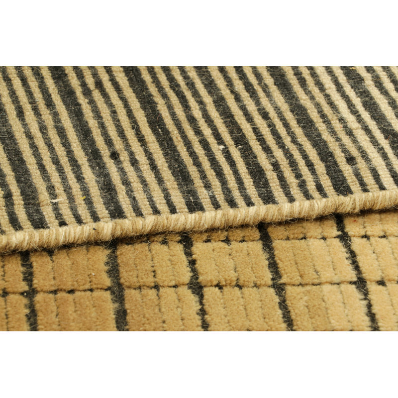 Modern Textural Wool Area Rug, Rectangle 10' x 14'