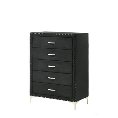 Meuble de chambre 1 pièce à cinq tiroirs Glam Style