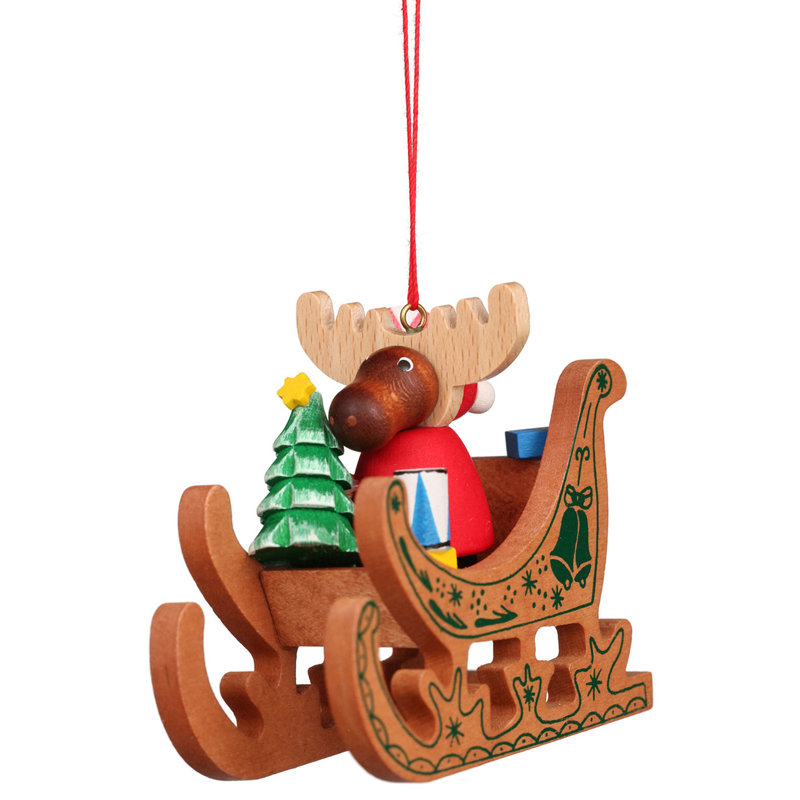 2.5'' Wood Hanging Figurine Ornament