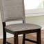 Chaise d'appoint en lin noyer foncé McGuire
