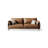 Brown Genuine Leather Modular Sofa