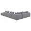 Canapé modulaire gris Amherst 6 pièces-345712895